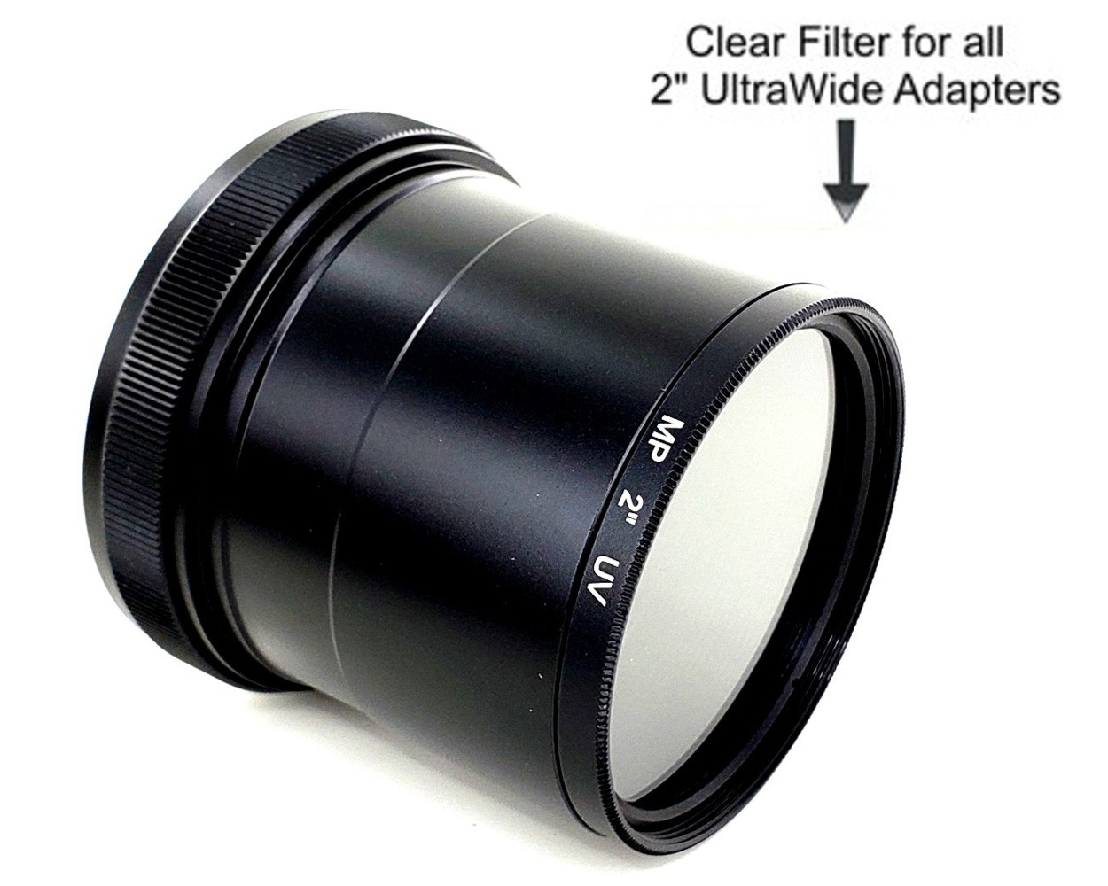 2" Clear Glass Dust Filter